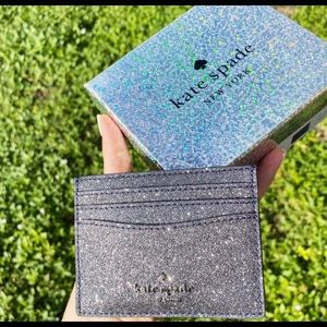 Glitter💕♠️Kate Spade Cardholder NEWINBOX